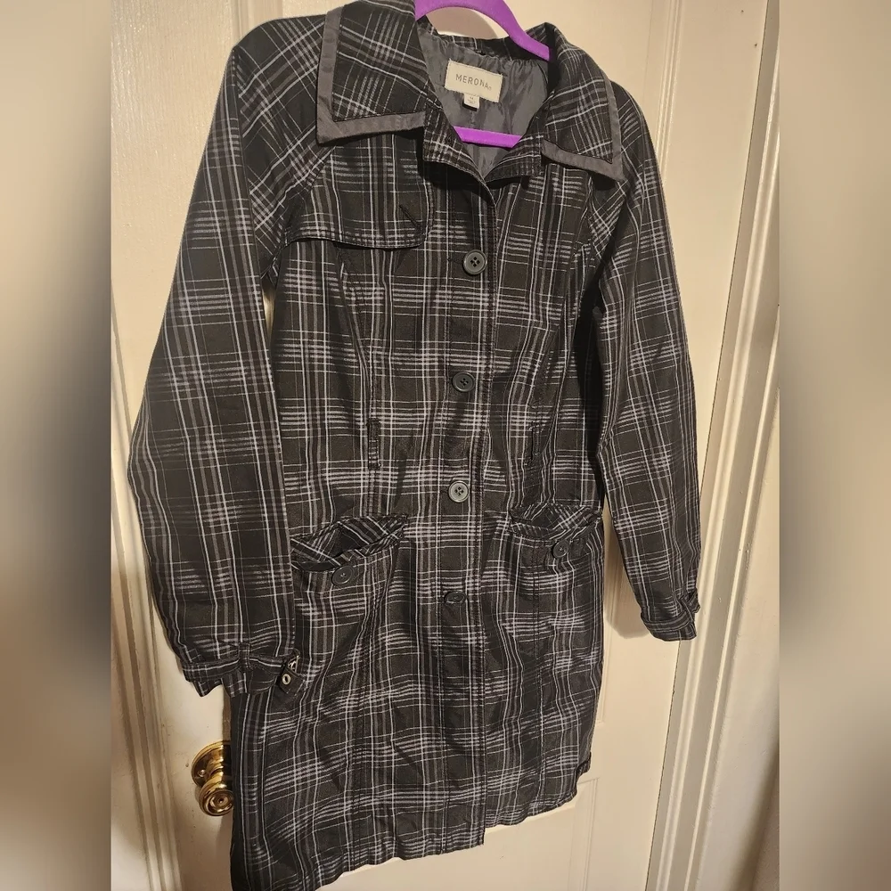 Merona Plaid Size M Jacket - Picture 2 of 4
